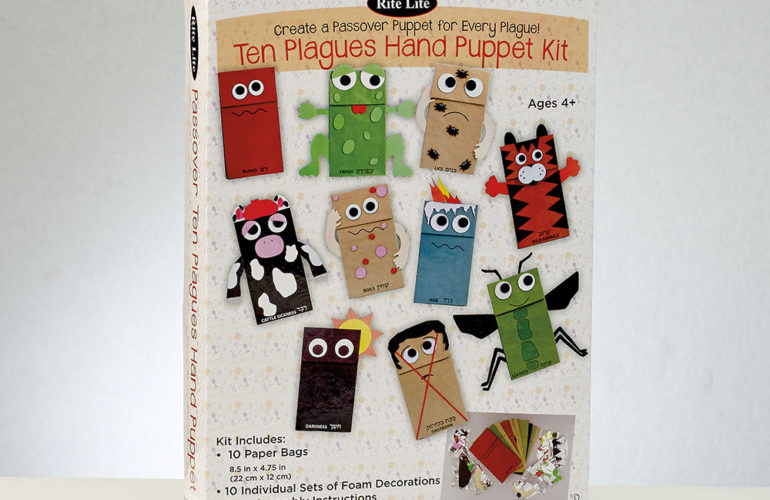 Passover 10 Plagues Puppet Kit-Kids Decorate $14